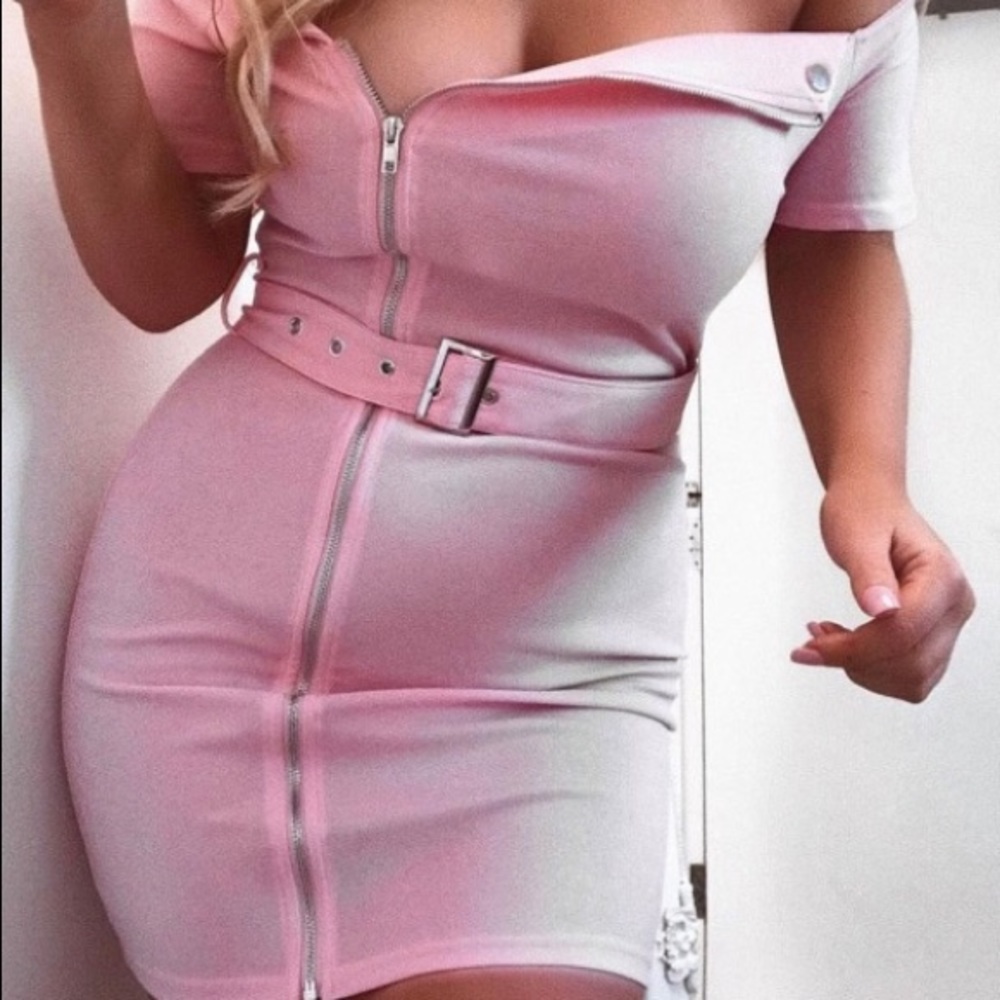 💗 🙅🏻‍♀️SOLD OUT RESTOCKED Pink Brunch Dress - Picture 4 of 6